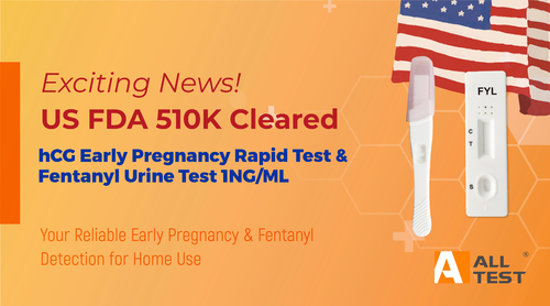 Latest company news about إدارة الأغذية والعقاقير 510 ((ك) تمت إصدارها - AllTest: التعرف على الحمل المبكر والعقاقير