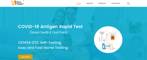 أخبار الشركة الأخيرة عن صفحة ALLTEST COVID-19 الخاصة متوفرة الآن على الإنترنت!