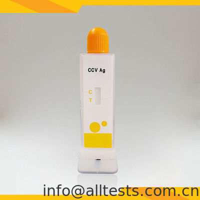سعر جيد مجموعة الاختبار السريع لمستضد CCV لمدة 10 دقائق للكشف عن فيروس كورونا في الكلاب في البراز / القيء باستخدام التصوير المناعي. متصل