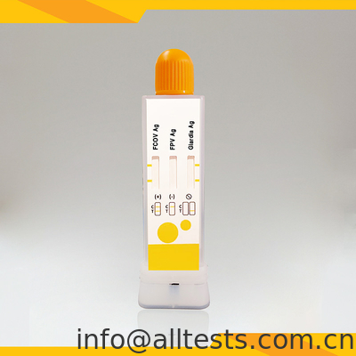 Good price FCoV FPV Giardia Lamblia مضاد المضادات الحيوية المركبة أدوات الاختبار السريع البراز كوب تشخيص بيطري الانترنت