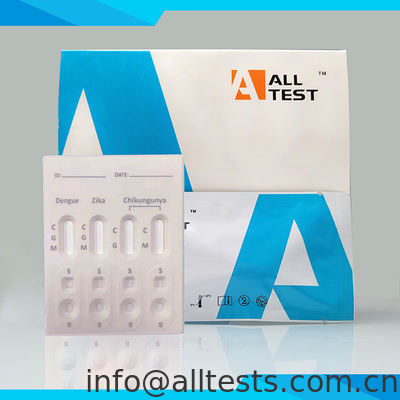 Good price اختبار الدينغا / زيكا / تشيكونغونيا المركب الاختبار السريع كاسيت اختبار الأمراض المعدية الكشف عن حساسية عالية الانترنت