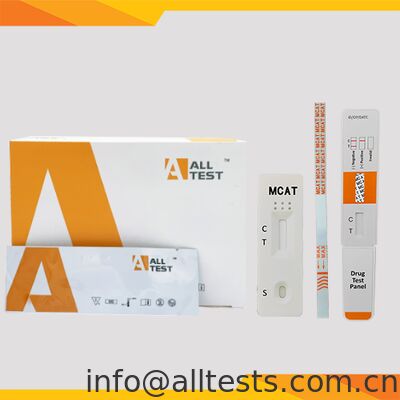 سعر جيد مجموعة اختبار الميثكاثينون MCAT السطحية مع نتائج خلال 5 دقائق، عتبة 500 نانوغرام/مل، وتفسير بصري سهل الانترنت