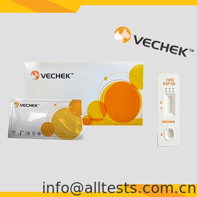 سعر جيد كيسة الاختبار السريع لمضادات الجسم NSP لـ FMD النتائج السريعة الدقة العالية العملية البسيطة في عينات WB / S / P الانترنت