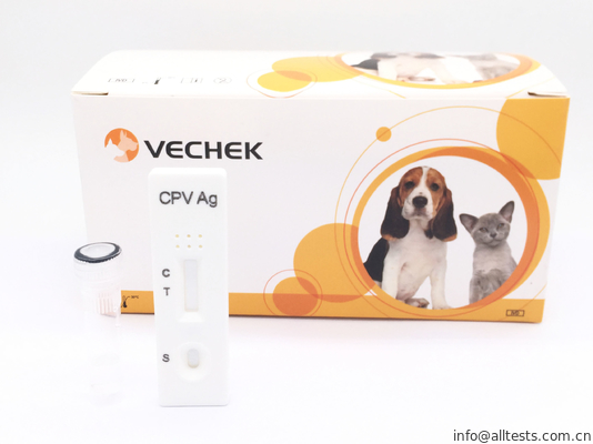 Good price أطقم اختبار Parvovirus الكلاب (Cpv) السريع ، أبيض اللون اختبار كاسيت سريع مع نافذة الاختبار الانترنت