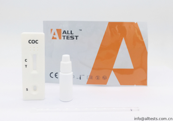 Good price 50ng سريع تعاطي المخدرات اختبار كيت COC الدم الكامل / المصل / البلازما المخدرات اختبار كاسيت الانترنت