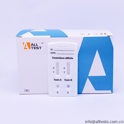 Good price CE الجانبي تدفق المقايسات المناعية كلوستريديوم صعب توكسين A + توكسين B كومبو اختبار سريع كاسيت الانترنت