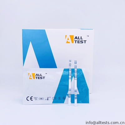 Good price خطوة واحدة ستريب A اختبار سريع أطقم Dipstick (خط التحكم باللون الأحمر) حساسية عالية مع مسحة الحلق الانترنت