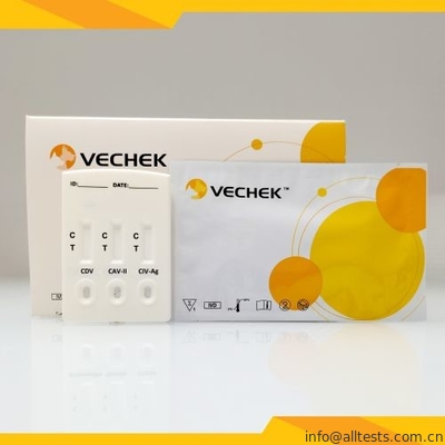 Good price CDV + CAV - II + CIV Antigen Combo Rapid Test كاسيت إفرازات الانترنت