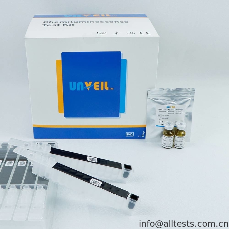 D-Dimer Test Kit Chemiluminescence Immunoassay CE 2.5 - 10000 Ng/ML