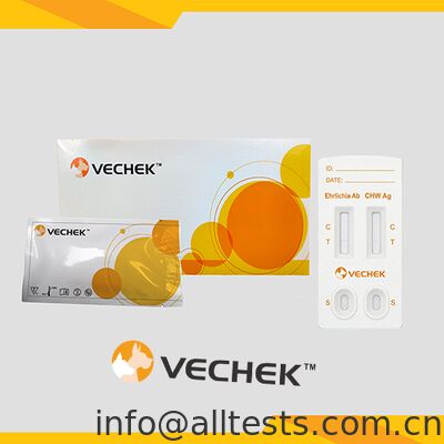 سعر جيد كيسة اختبار سريع لـ Canis Ehrlichia Antibody + CHW Antigen Combo نتائج سريعة دقة عالية عملية بسيطة الانترنت
