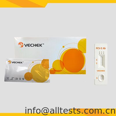 سعر جيد شريط اختبار سريع لمضادات الكبد ضد فيروس PCV-2 لفيروس السيركوفيروس الخنزير مع نتائج سريعة دقة عالية لا حاجة إلى معدات الانترنت
