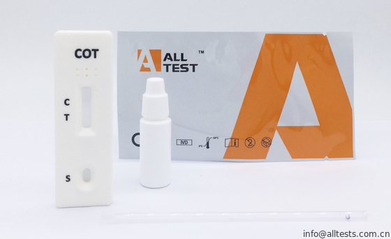 Good price COT اختبار سريع كاسيت تعاطي المخدرات اختبار كيت للنيكوتين المستقلب FDA 510K في الدم الكامل / مصل / البلازما الانترنت