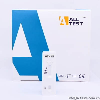 Good price HSV 1/2 IgG / IgM اختبار كاسيت جانبي التدفق المناعي اللوني الانترنت