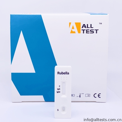 Good price أطقم الاختبار السريع AllTest للكشف النوعي عن الأجسام المضادة IgG و IgM للحصبة الألمانية الانترنت