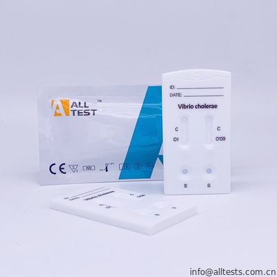 Good price Vibrio الكوليرا O1 / O139 كومبو اختبار سريع كاسيت (البراز) مع CE الانترنت