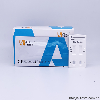 Good price Zika IgG / IgM و NS1 كومبو اختبار سريع كاسيت (الدم الكامل / المصل / البلازما) الانترنت