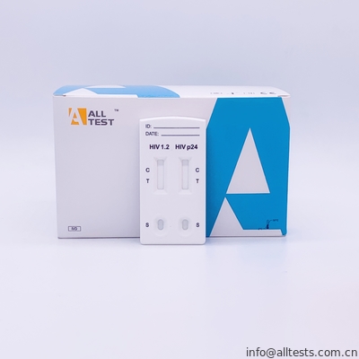 Good price خطوة واحدة فيروس نقص المناعة البشرية 1.2 و P24 كومبو اختبار سريع كاسيت (الدم الكامل / المصل / البلازما) الانترنت