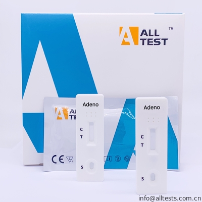 Good price AllTest Adenovirus الالتهاب الرئوي مستضد التدفق الجانبي المقايسات المناعية اللونية اختبار سريع كاسيت مسحة الانترنت