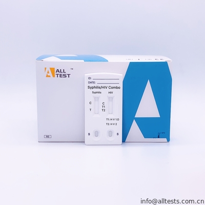 Good price عالية الجودة الزهري / فيروس نقص المناعة البشرية 1.2.O كومبو اختبار سريع كاسيت كامل الدم / المصل / البلازما الانترنت