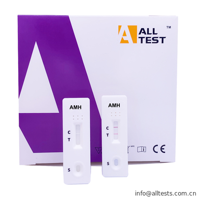 Good price AMH السريع اختبار كاسيت مع الدم الكامل / المصل / البلازما لوظيفة المبيض الانترنت