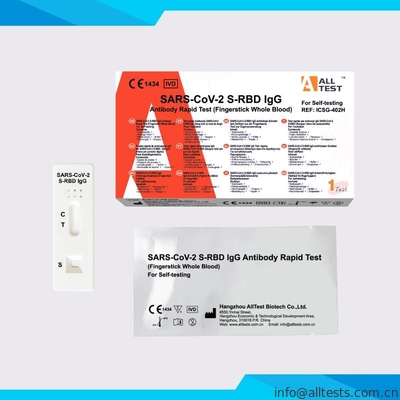 Good price SARS-CoV-2 S-RBD اختبار الأجسام المضادة IgG السريع اختبار Covid-19 اختبار الأجسام المضادة الانترنت
